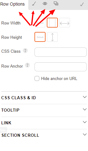 row options